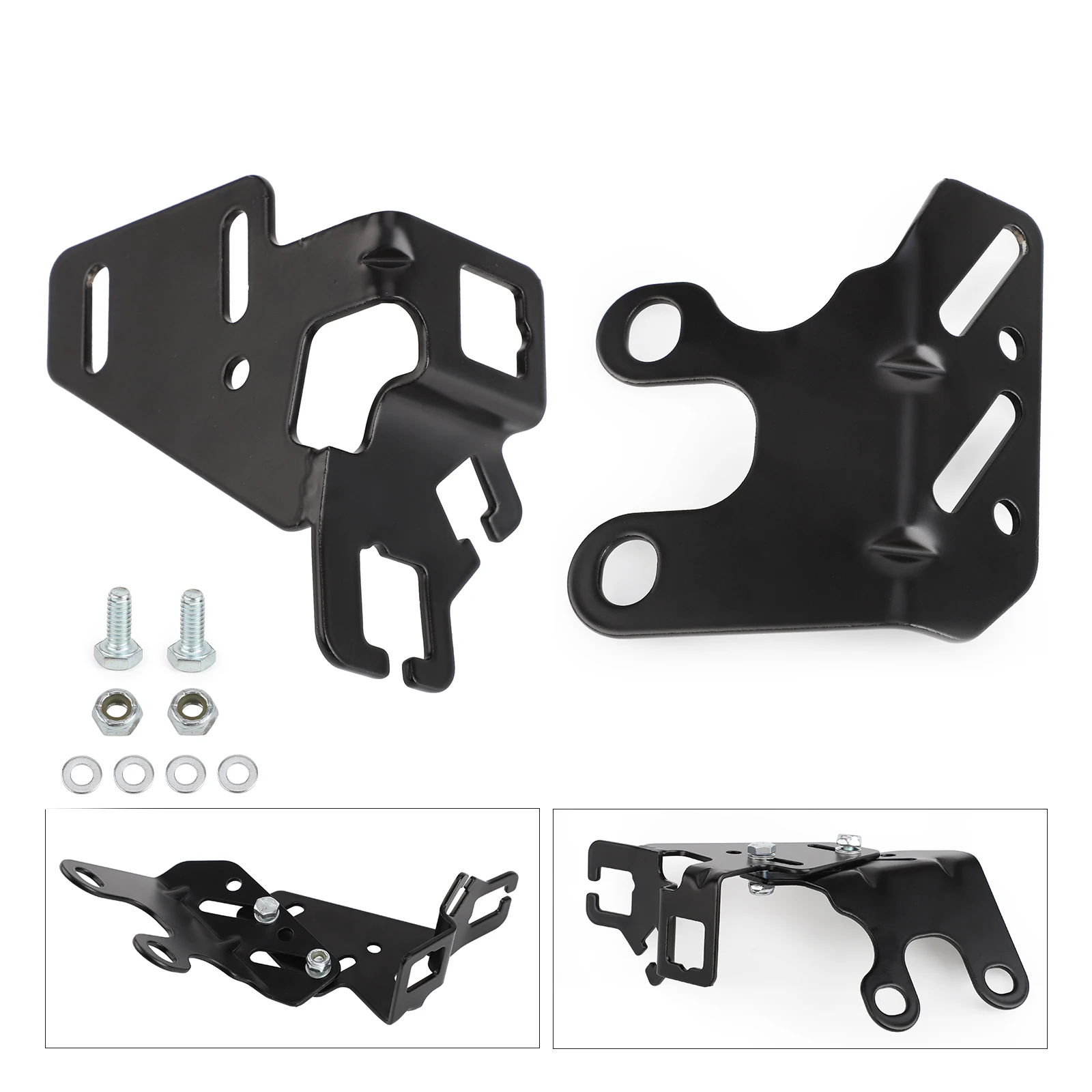 CNSPEED Throttle Cable Bracket 8031 Fit For 265-400 SBC 396-454 BBC Small Block Big Block Chevy Black Throttle Trans Cruise