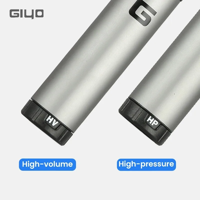 Giyo Portable Alloy Bicycle Tire Pump - High-Pressure 120psi Air Inflator with Dual Valve Compatibility