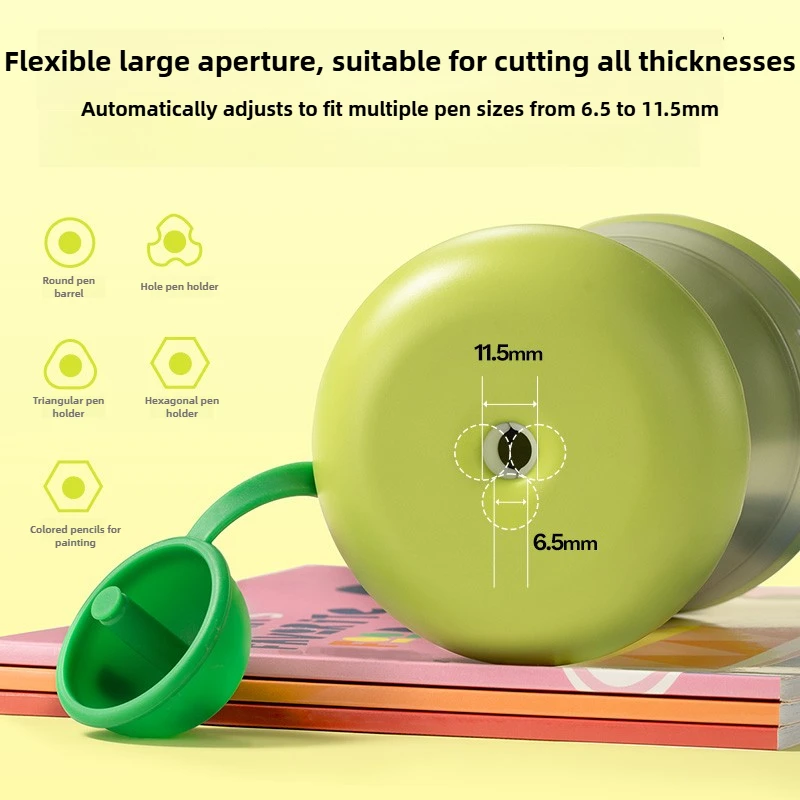 카시미르 완전 자동 전기 연필깎이, 학생용 대형 개구부, 간편한 조작, 학용품 문구류