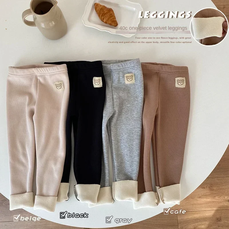 Kids' Fleece-Lined Cartoon Pants 3
