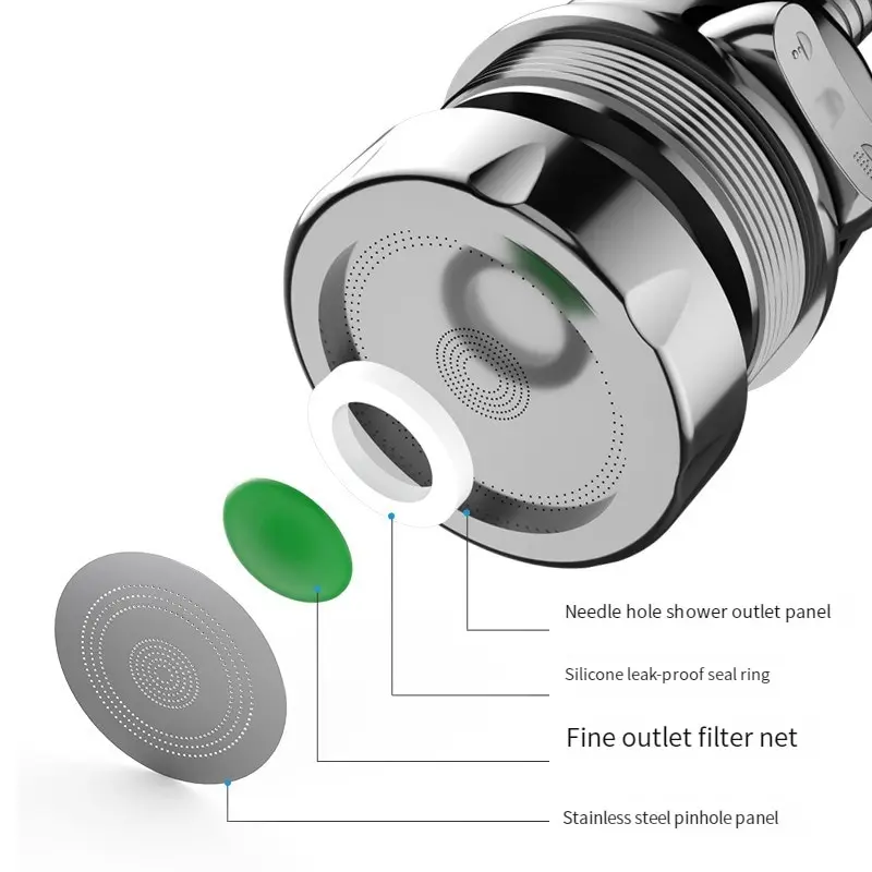 Faucet extender Kitchen Charge Faucet Splash Proof Extender Household Shower Filter Universal Faucet Can Rotate The Water Outlet Charge Shower