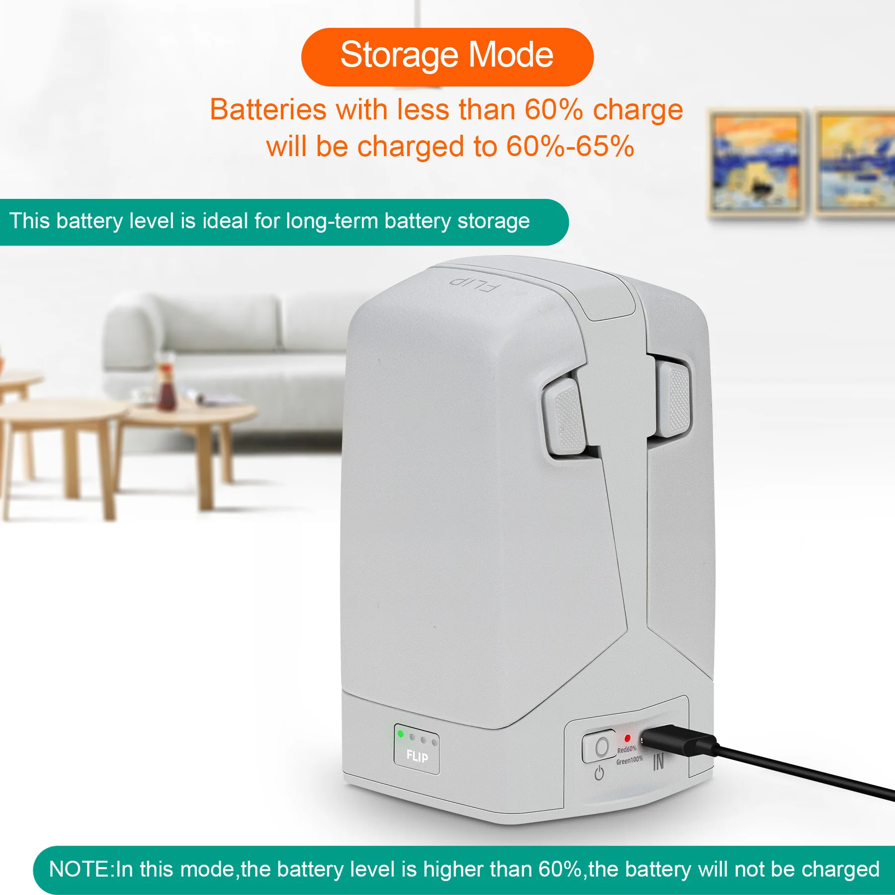 Battery Charger for DJI Flip Drone Accessories