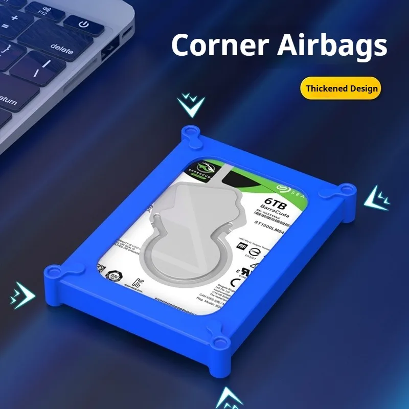 Universal Silicone Protective Cover for 2.5 & 3.5 Hard Drives - Shockproof and Durable Design