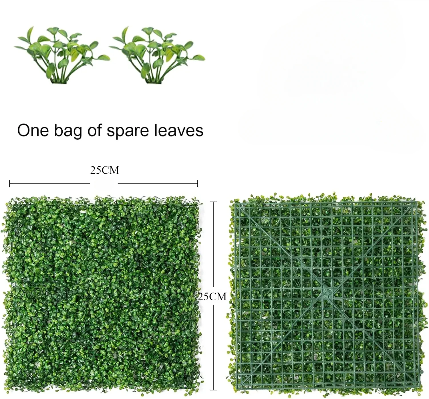 Artificial Plant Wall,Faux Greenery Plastic Milan Home Garden Decoration,For Patio,Home Wall,Artificial Faux Greenery