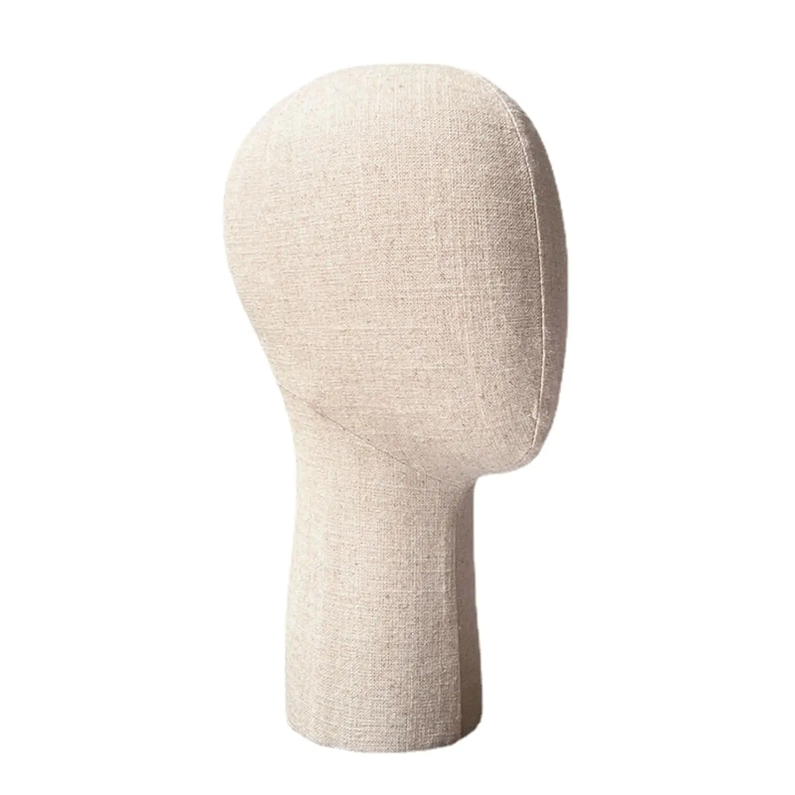 Tête De Mannequin En Mousse Blanche - 15.2 X 27 Cm - Présentoir à Chapeaux, Perruques, Accessoires De Coiffure