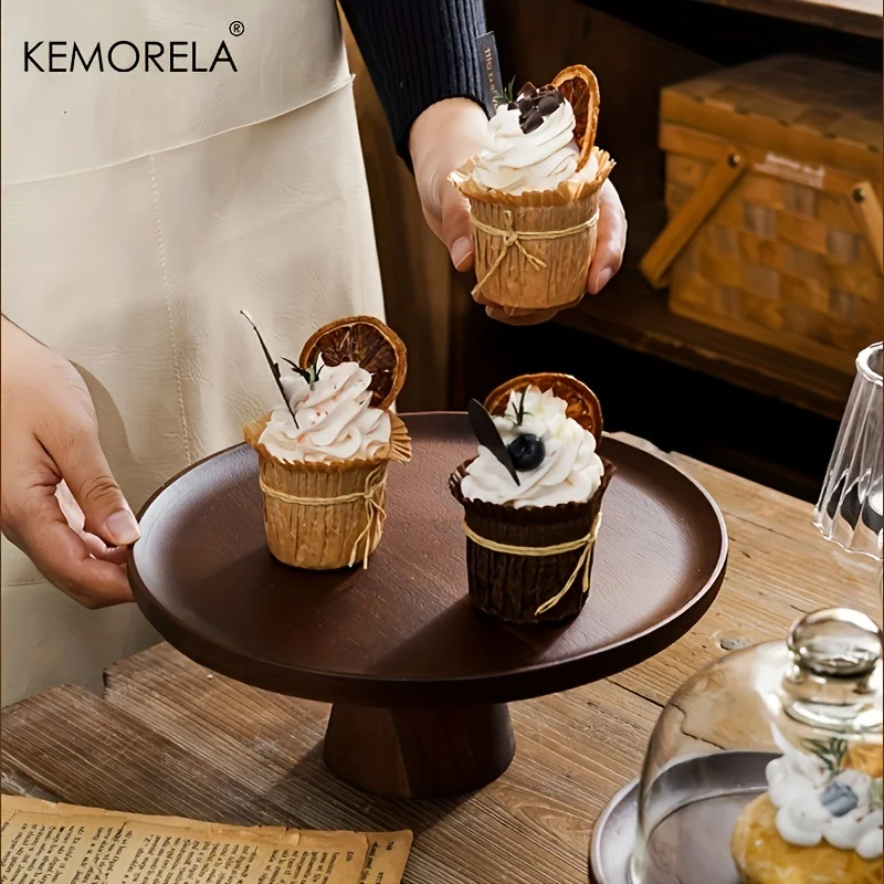 Japanese Wooden Cake Tray Food Storage Box With Glass Lid Kitchen Fruit Cake Dessert Nut Snack Kitchen Storage Box glass storage jar,glass storage container