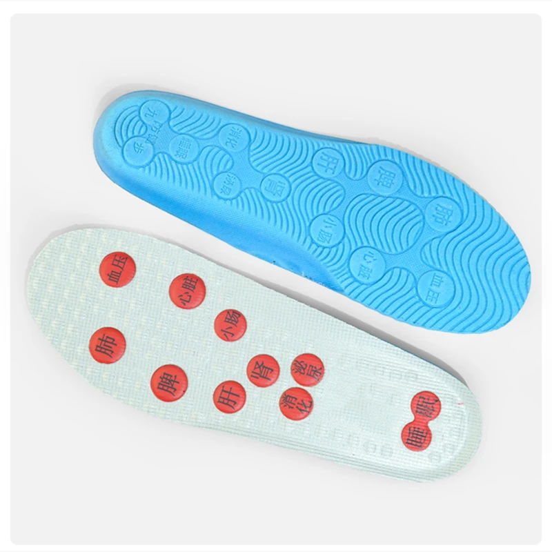Breathable Stretch Deodorant Running Cushion Massage Insoles For Feet Man Women Insoles For Foot Acupressure Shoe Pads