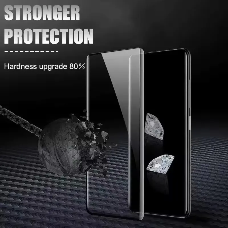 Premium 3-Piece Curved Tempered Glass Full Cover Screen Protector Set