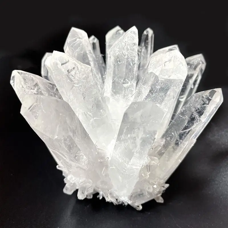 Pure natural white crystal cluster stone, energy degaussing crystal, home decoration gift exquisite jewelry