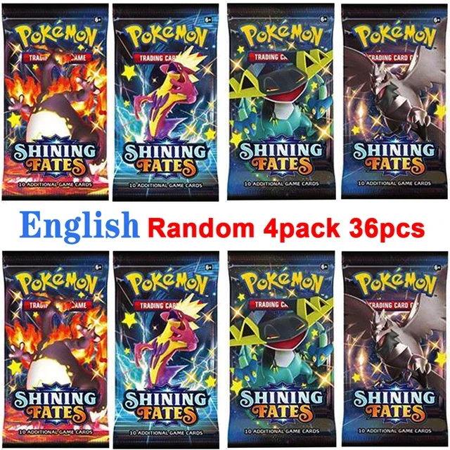 thumbnail image 1 of Cards Scarlet Violet Sun Moon GX Vmax EX English French Spanish Shining Battle Trading Collection Card Booster Pack Gift, 1 of 5