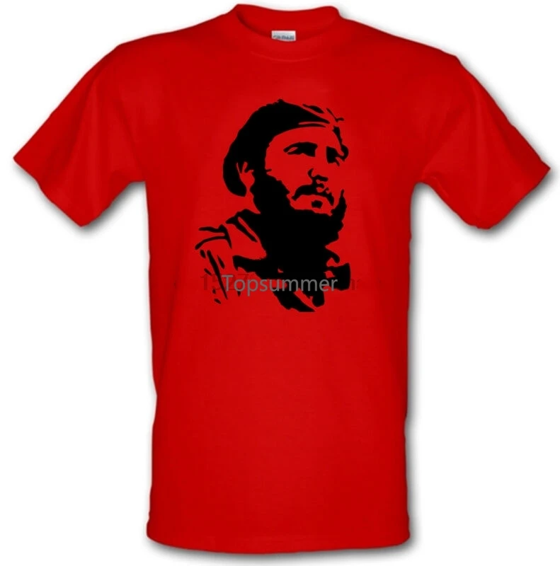 

Fidel Castro Cuba Revolution Communist Heavy Cotton T-Shirt Small - Xxl