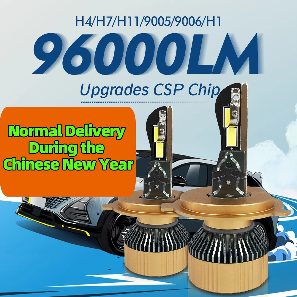 

Roadsun 96000LM H7 светодиодный Автомобильная фара H4 H1 H8 H9 H11 HB3 9005 HB4 9006 Turbo Lamp 6000K High Bright CSP Chip с охлаждающим вентилятором