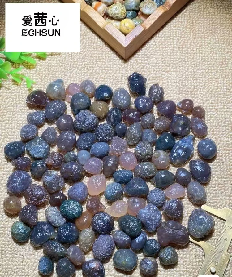 96pcs/lot Special sale boutique natural purple tendon vein loose beads Gobi agate diy pendant Collectibles rare