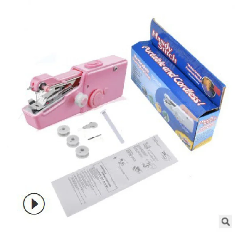 Portable Handheld Sewing Machine Mini Stitch Sew Needlework Cordless Clothes Fabrics Electric Sewing Machine
