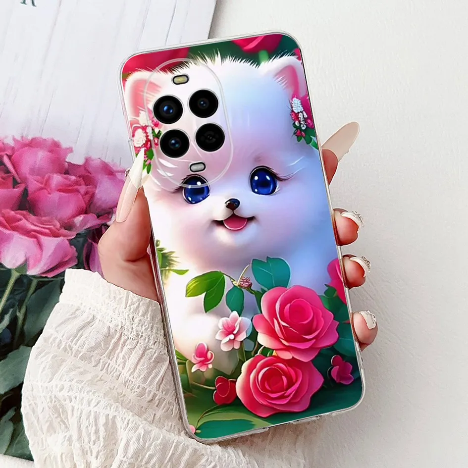 Floral Butterfly Soft Silicone Phone Case - Clear Protective Cover