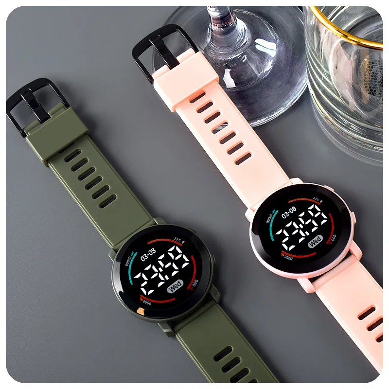 

Women's Wristwatch 2022 New Fashion LED Electronic Lover Watch For Ladies Waterproof Girl Watches relógio Digital montre femme
