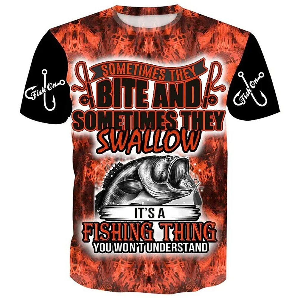 

Vintage Fishing T-shirt Men 3D Print Short Sleeve Classics TShirt For Mens Outdoor Sports Shirts Tops Oversized Tee Shirt