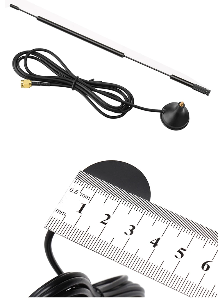 2.4G WIFI Bluetooth Small Suction Cup Antenna High Gain 12dBi SMA Male 3M Cable