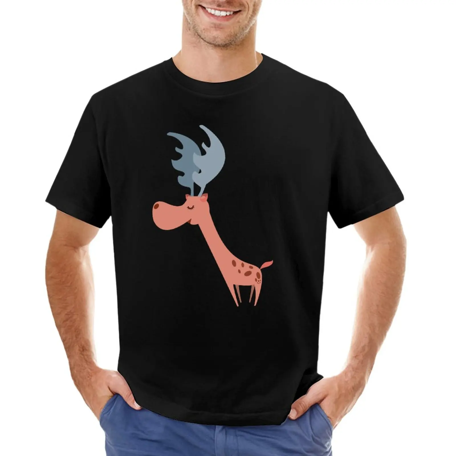 

Pink Deer T-Shirt T-shirt for a boy quick-drying t-shirt mens t shirts