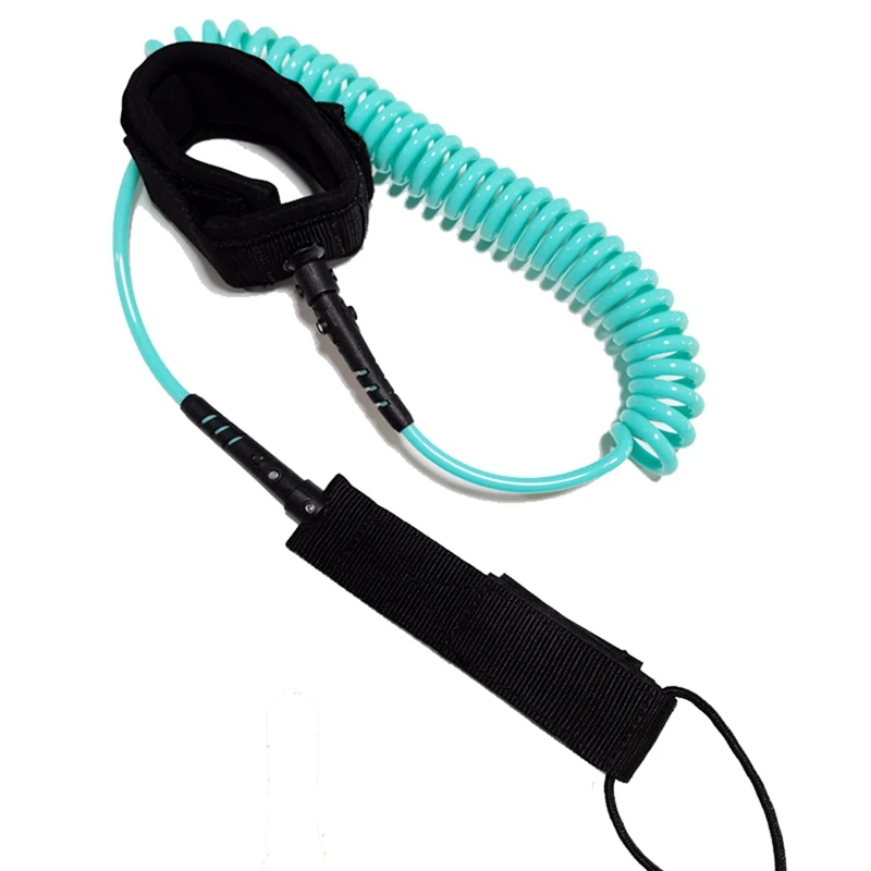 10FT Surf Coiled Leash Surfboard Spring Rope Surfing Foot Rope Surfboard Leash Surfboard Pulp Board Accessories surf sup board leash stand up paddle board coiled spring leg foot rope surfing for surfboard