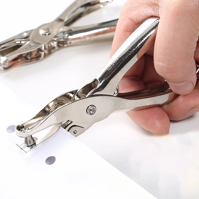 Single Hole Punch 8 Sheet Capacity 3mm 6mm Diameter For Office School Supplies