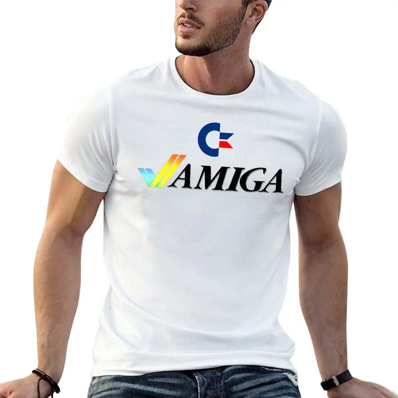 Commodore Amiga 500 5 T-Shirt Girocollo Motion T-Shirt Casual Graphic Travel Graphic Eur Size