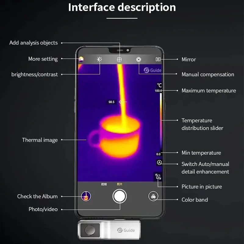Guide Mobir Air Thermal Camera for Iphone Ios Android Type C