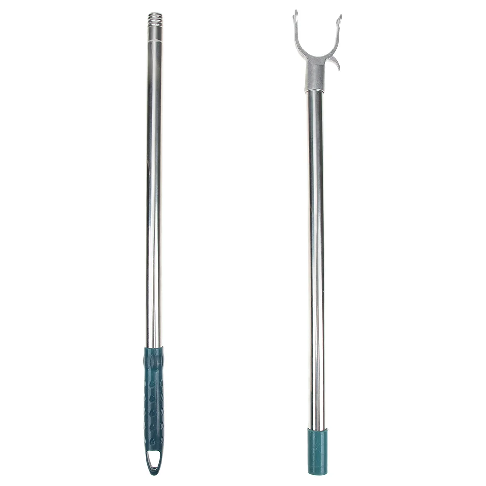Balcony Clothesline Rod Retractable Rail Outdoors Pole Telescopic Reach Garment Stainless Steel