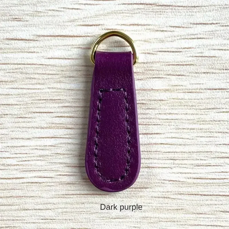 Genuine Leather Zipper Zip Puller Head Clothes Luggage Accessories Backpack Zipper Buckle Pendant Pull Tab Sewing Tab