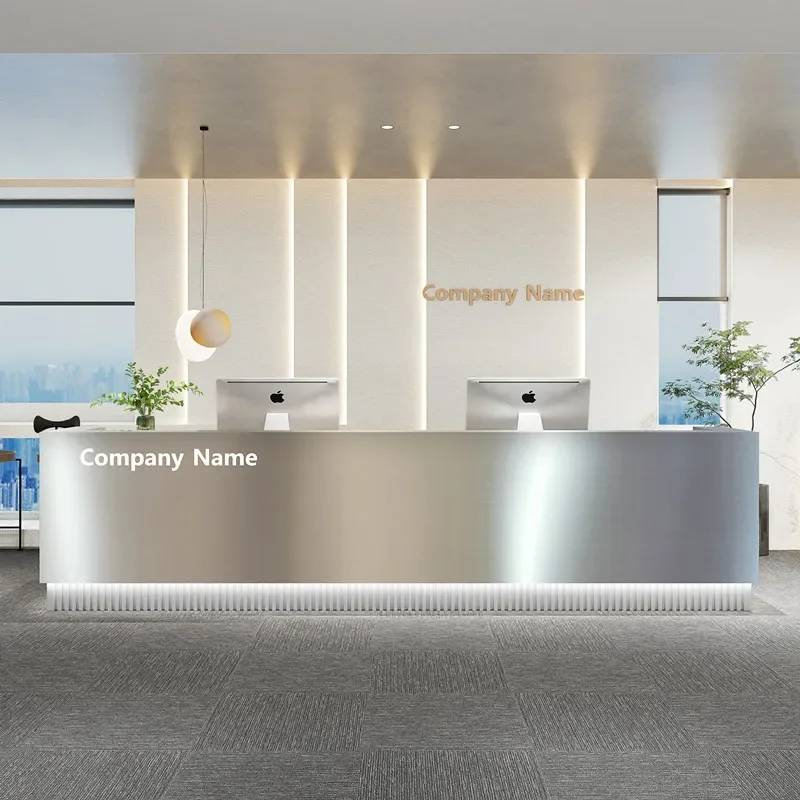 Computer Desks Reception Tables Salon Counter Clothing Store Customer Center Shop Desk Bellezza Motion Office Hallway Table