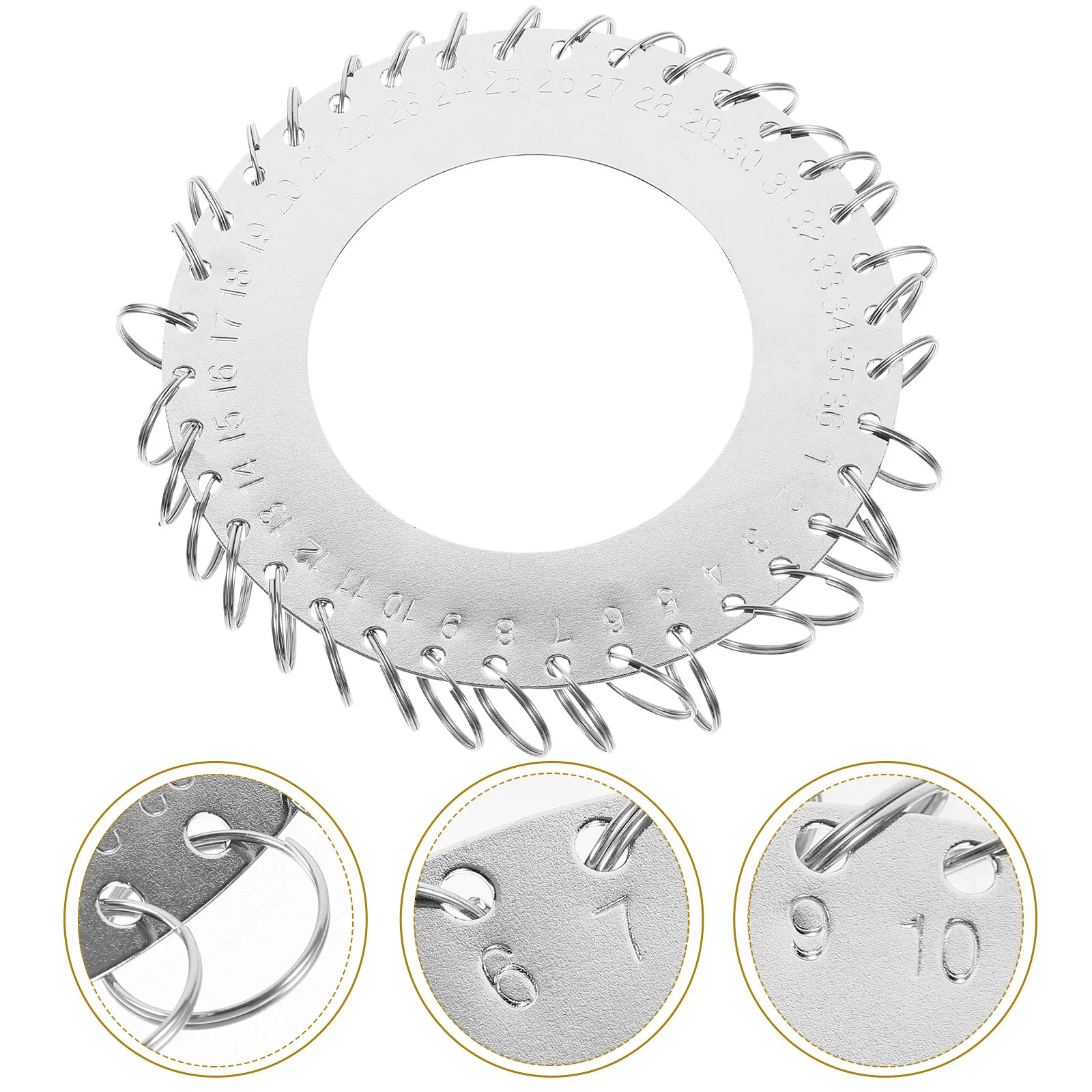 36링 다중 홀 키체인 스테인리스 스틸 휴대용 키 정리함, 사무실 호텔 열쇠 보관용 금속 키 관리함