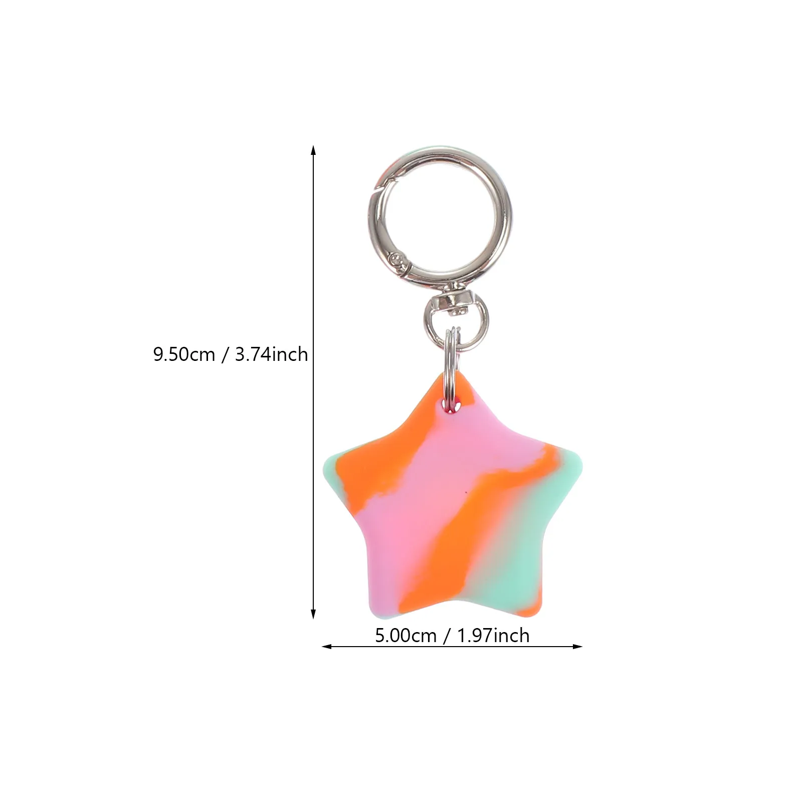 5Pcs 트레이서 보호 커버 사랑스러운 별 모양의 경량 분실 방지 실리콘 케이스 휴대용 충격 방지 스크래치 방지