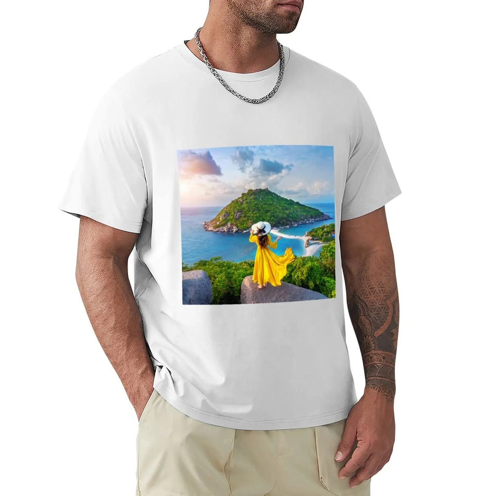 

Girl Blue Ocean Abstract Water Waves rocks Coast T-shirt shirts graphic tees new edition men graphic t shirts