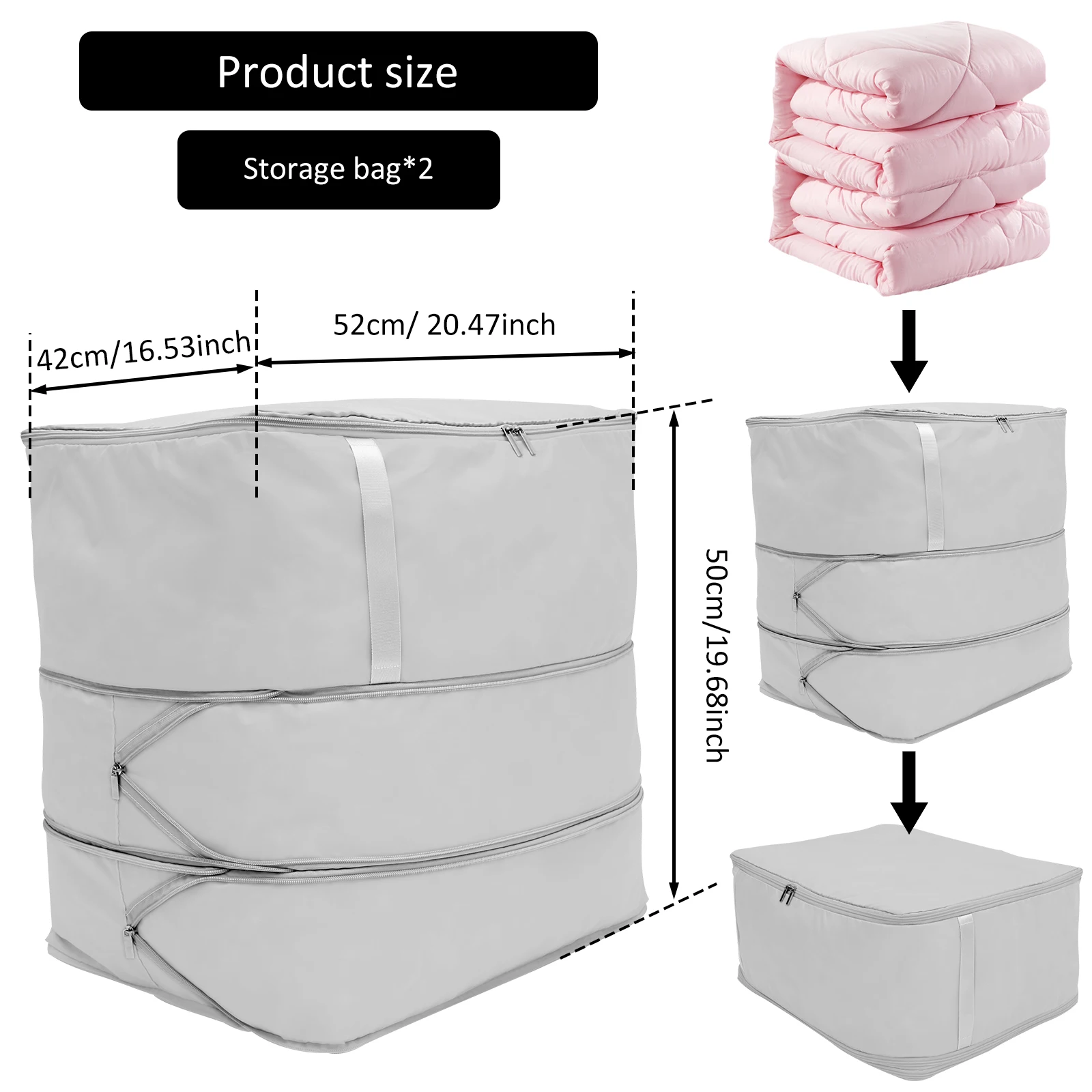Oxford Cloth Compression Storage Bag for Clothes and Bedding