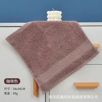 20 Colors Handkerchief Towels High Quality Cotton Small Towel Solid Color Soft Thick 34*34cm for Adults Kids Hand Towels toalhas 5