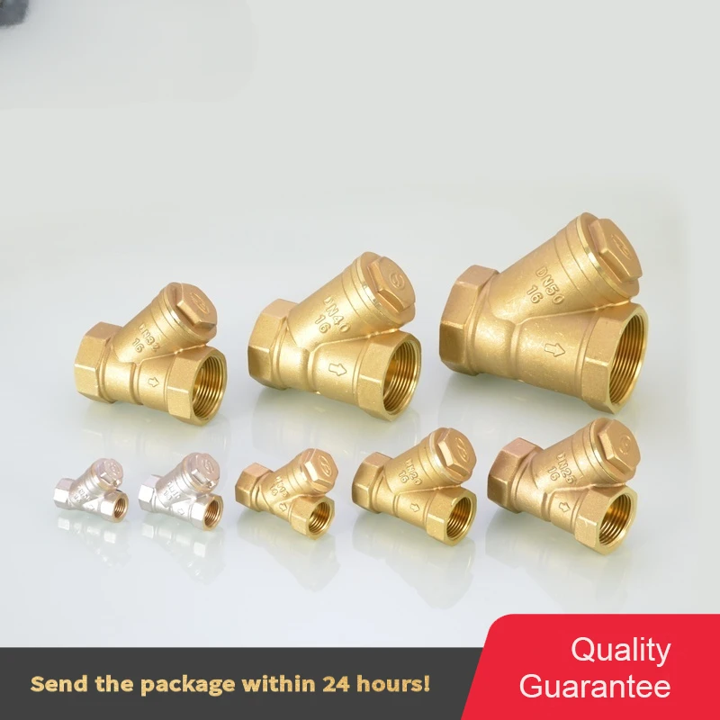 

1/4IN 3/8IN 1/2IN 3/4IN Y filter water pump water meter HVAC water pipe copper fittings 1 / 1.2 / 1.5 / 2 inch