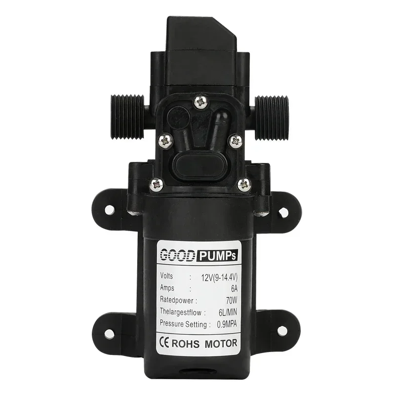 Water Pump 1pcs Automatic Flow Switch 6L/Min DC12V 70W 130PSI AUTO Diaphragm Self Priming Pumps