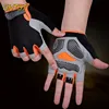 Cycling Gloves Anti-Slip Anti-sweat  Breathable Bicycle Motorcycle Gym Yoga Sport Training Men Women Half Finger Gloves 1