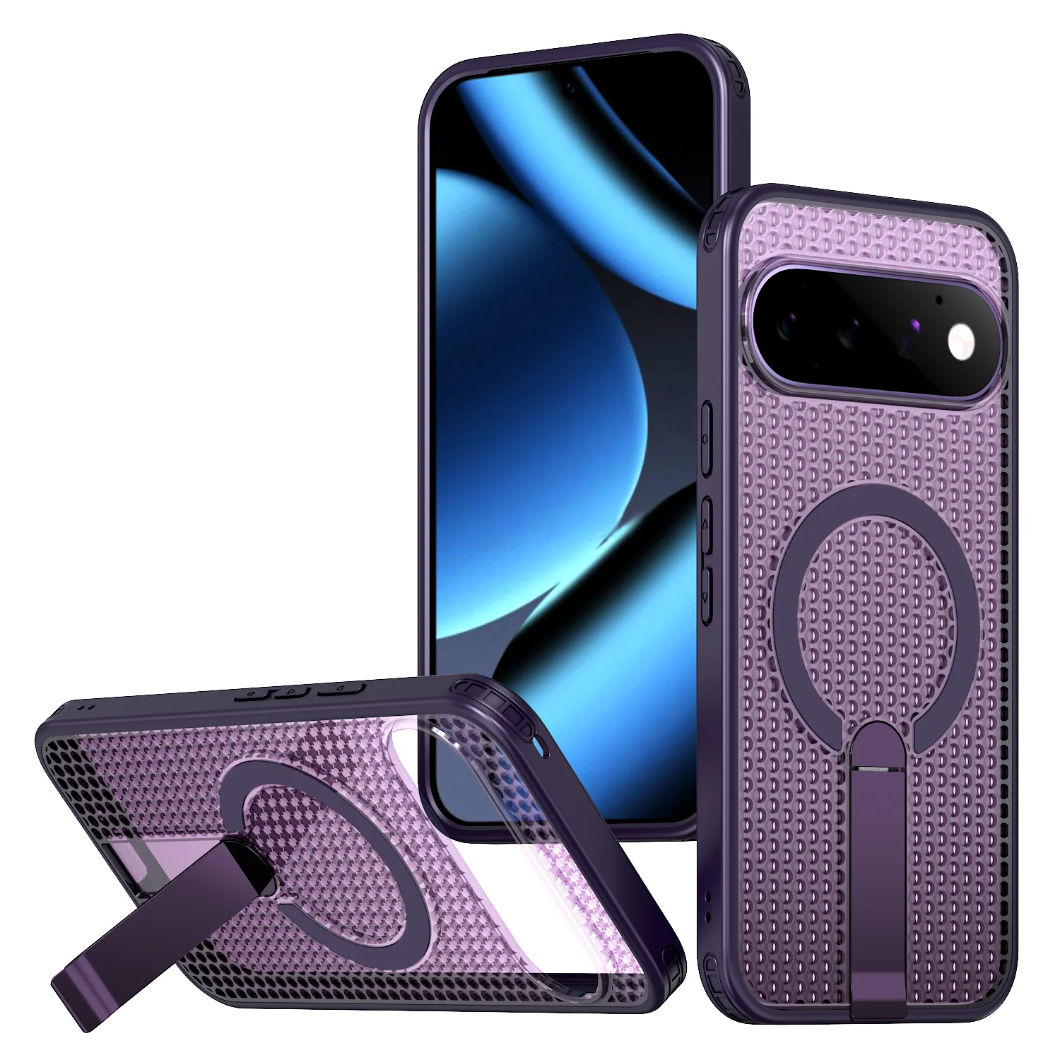 Magnetic Cooling Heat Dissipation Case with Shockproof Bracket and Slim Design