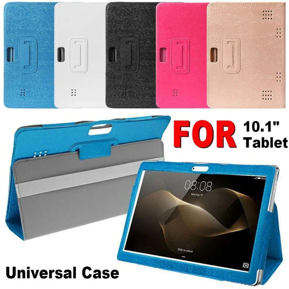 Capa de Couro Universal Case Colorido Escudo Protetor Flip Stand para Android Tablet pc 101 Novo