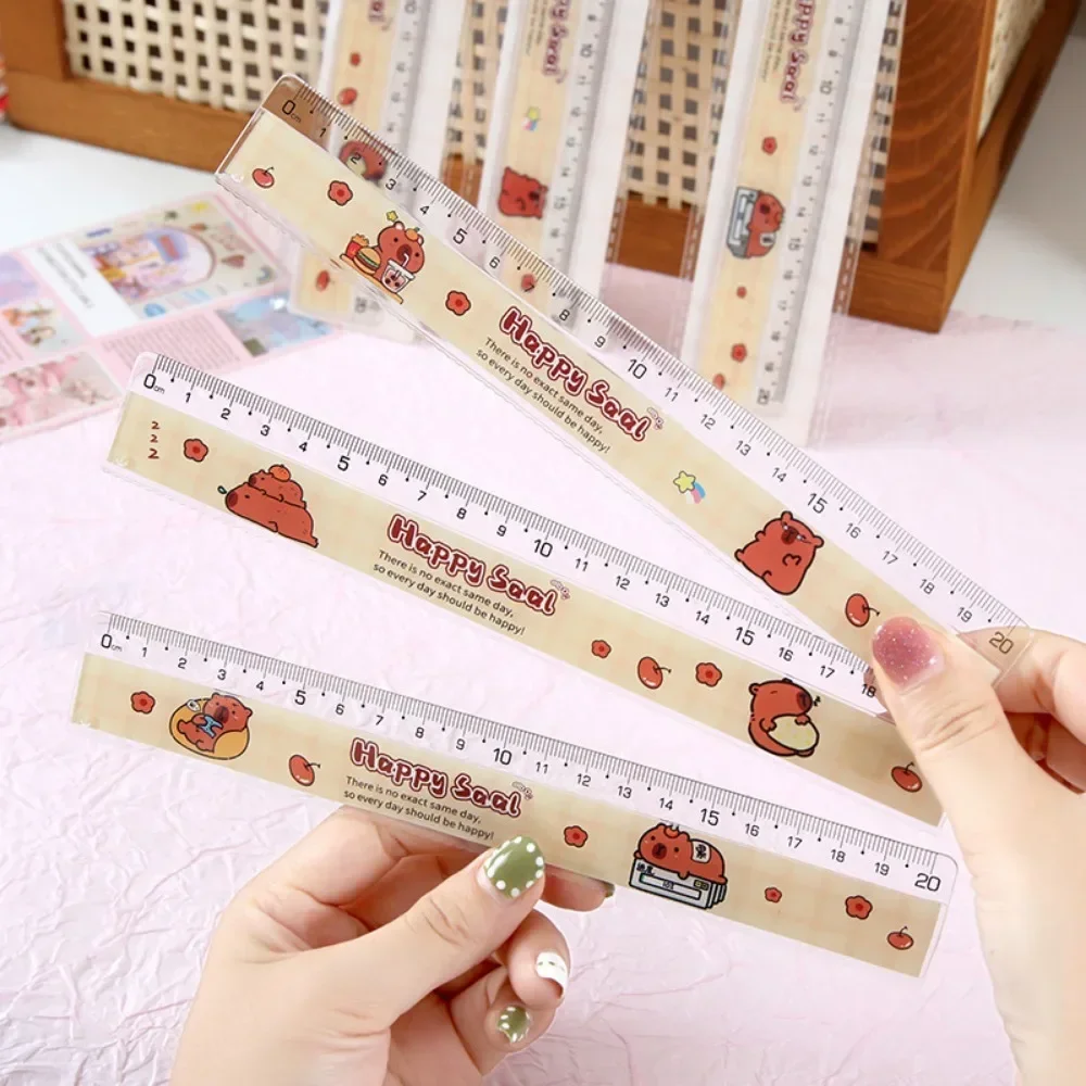 Straight Ruler 20cm Capybara Drawing Tool School Office Supplies