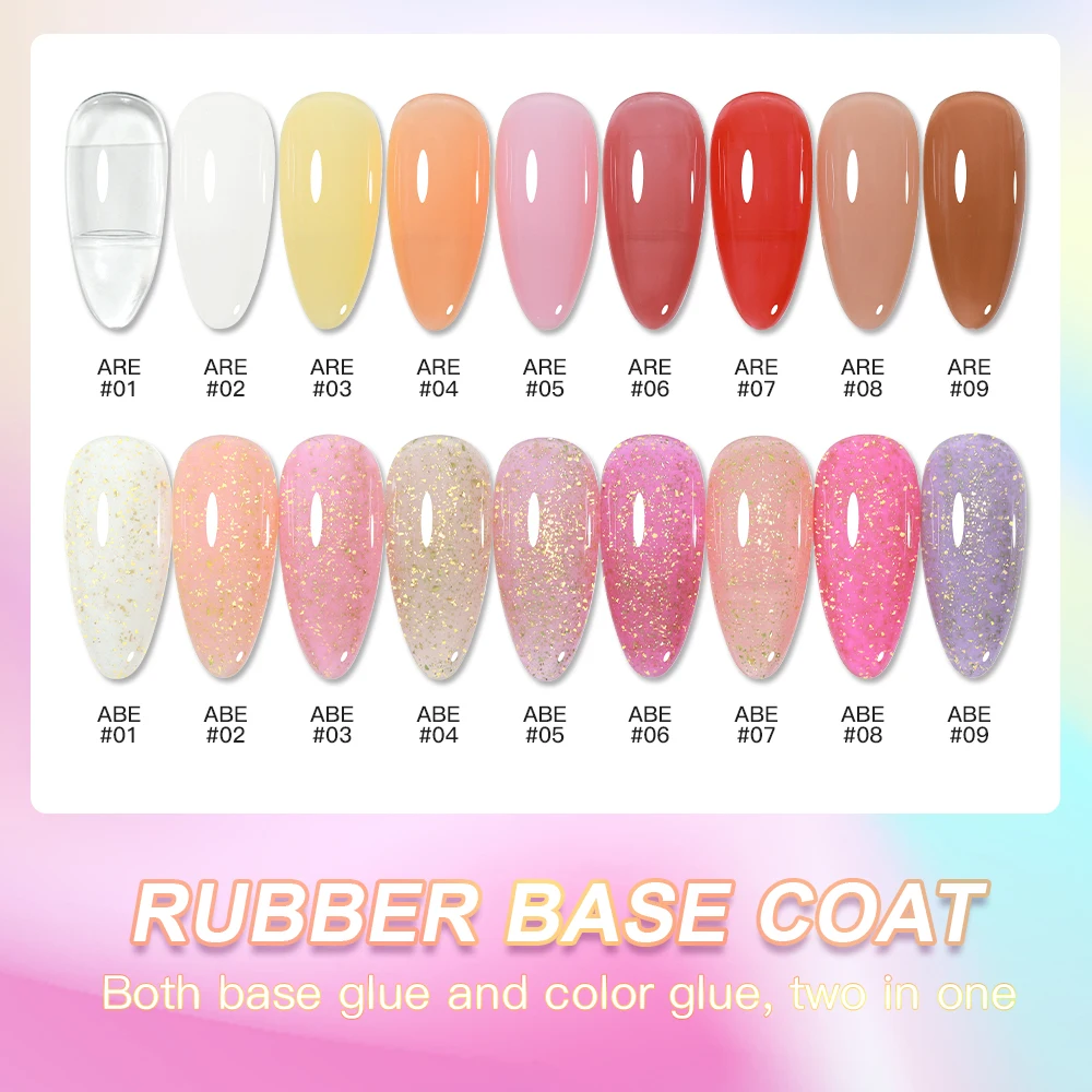 Gold Glitter Rubber Base Gel Polish Foil Gold Pink Milky White Semi Permanent UV LED Nail Art Hybrid Gel Varnish 15ml