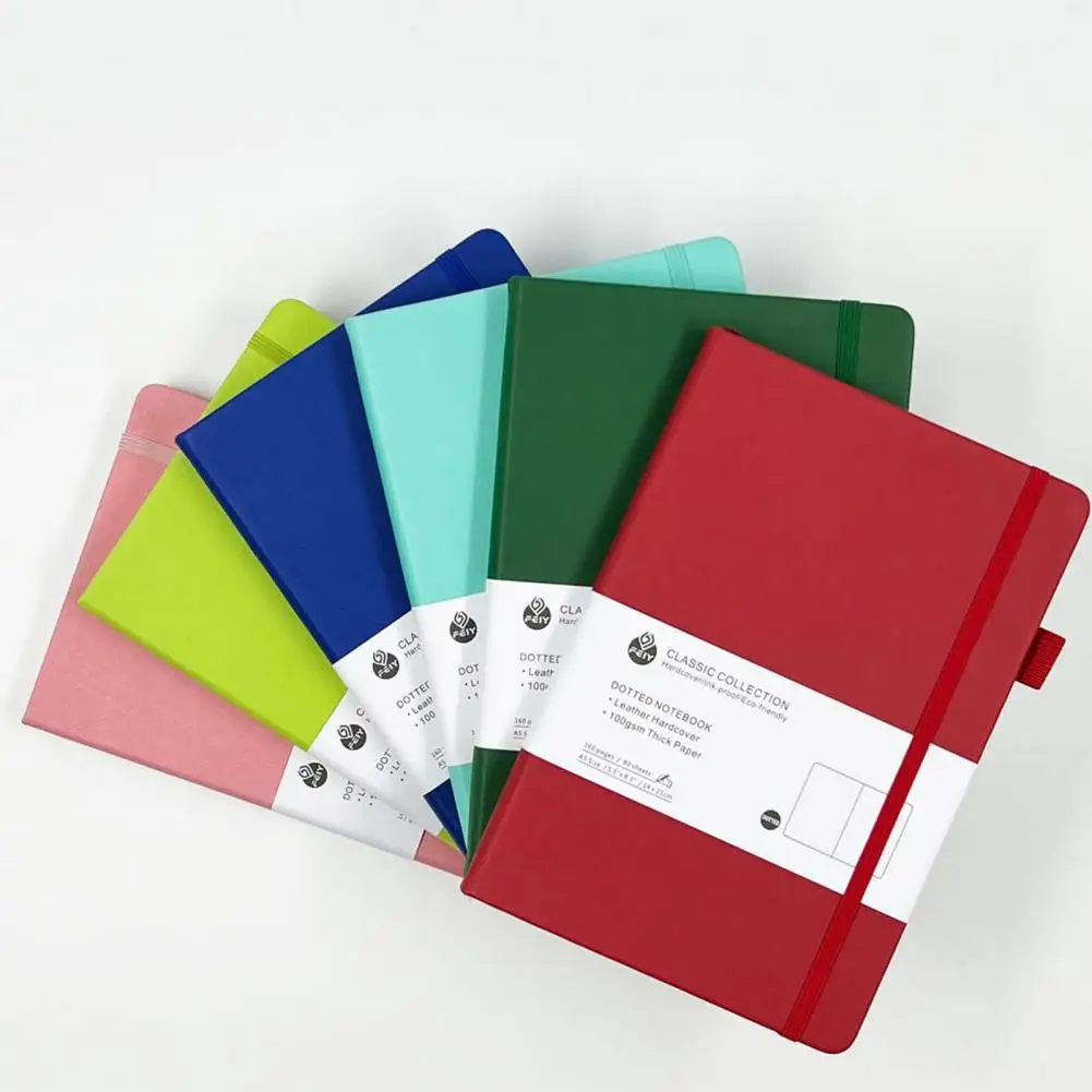 

A5 Notebook Paper Journal Planner Hard cover Pocket Notepad Diary Planner Business Notebook Agenda Memo Office School Supplies