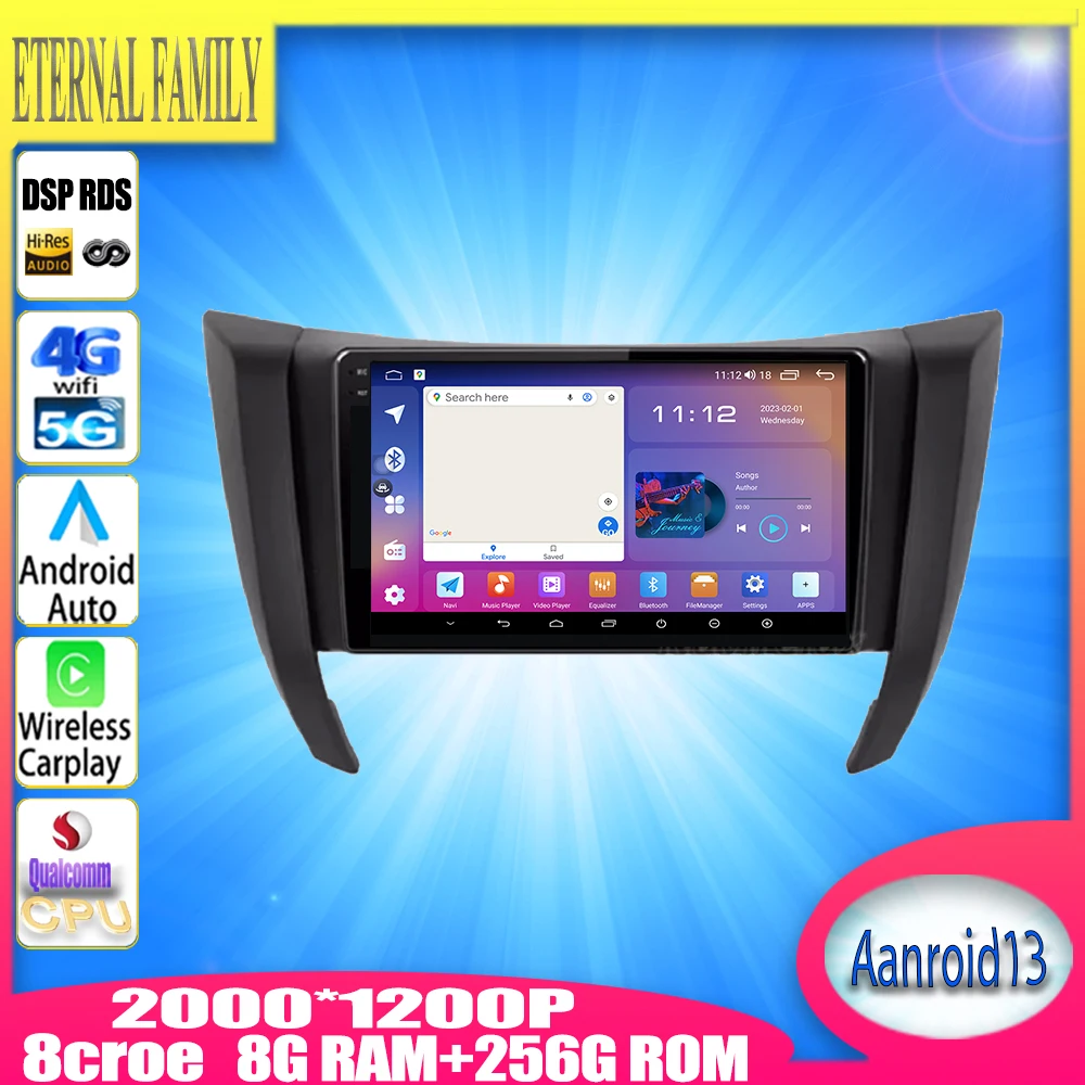 

Android13 Carplay For Nissan Navara NP300 Frontier 2015 - 2018 Car Radio Multimedia Video Player Navigation GPS WIFI No 2din DVD