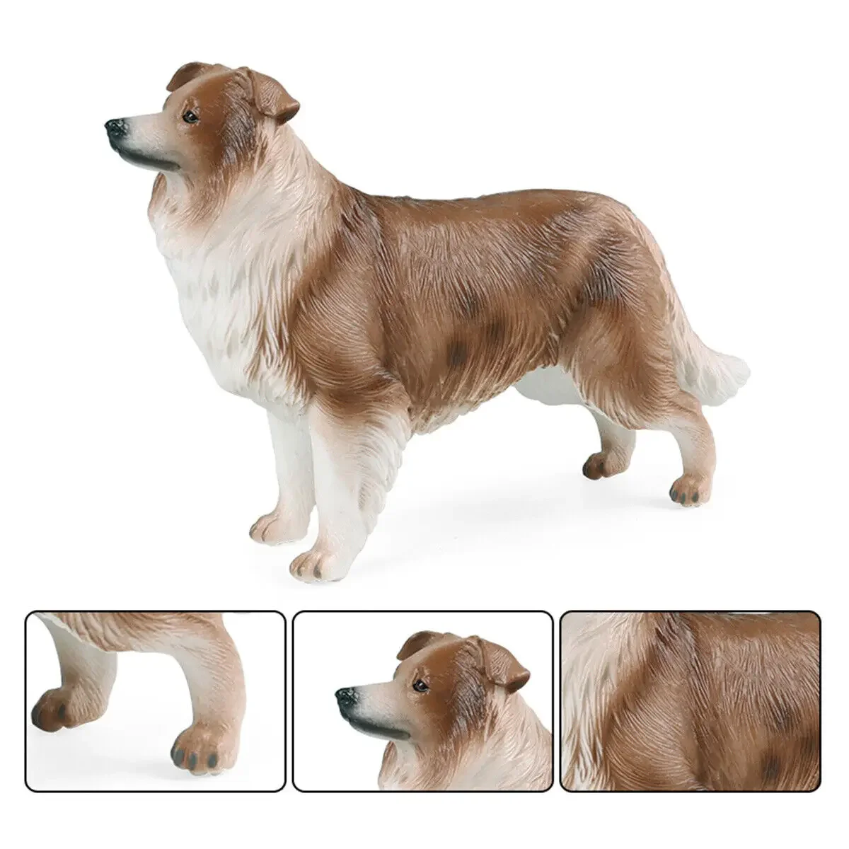 

Border Collie Model Simulation Animal Figure Pet Dog Collector Realistic Decoration Educational Kids Gift Solid PVC Toy