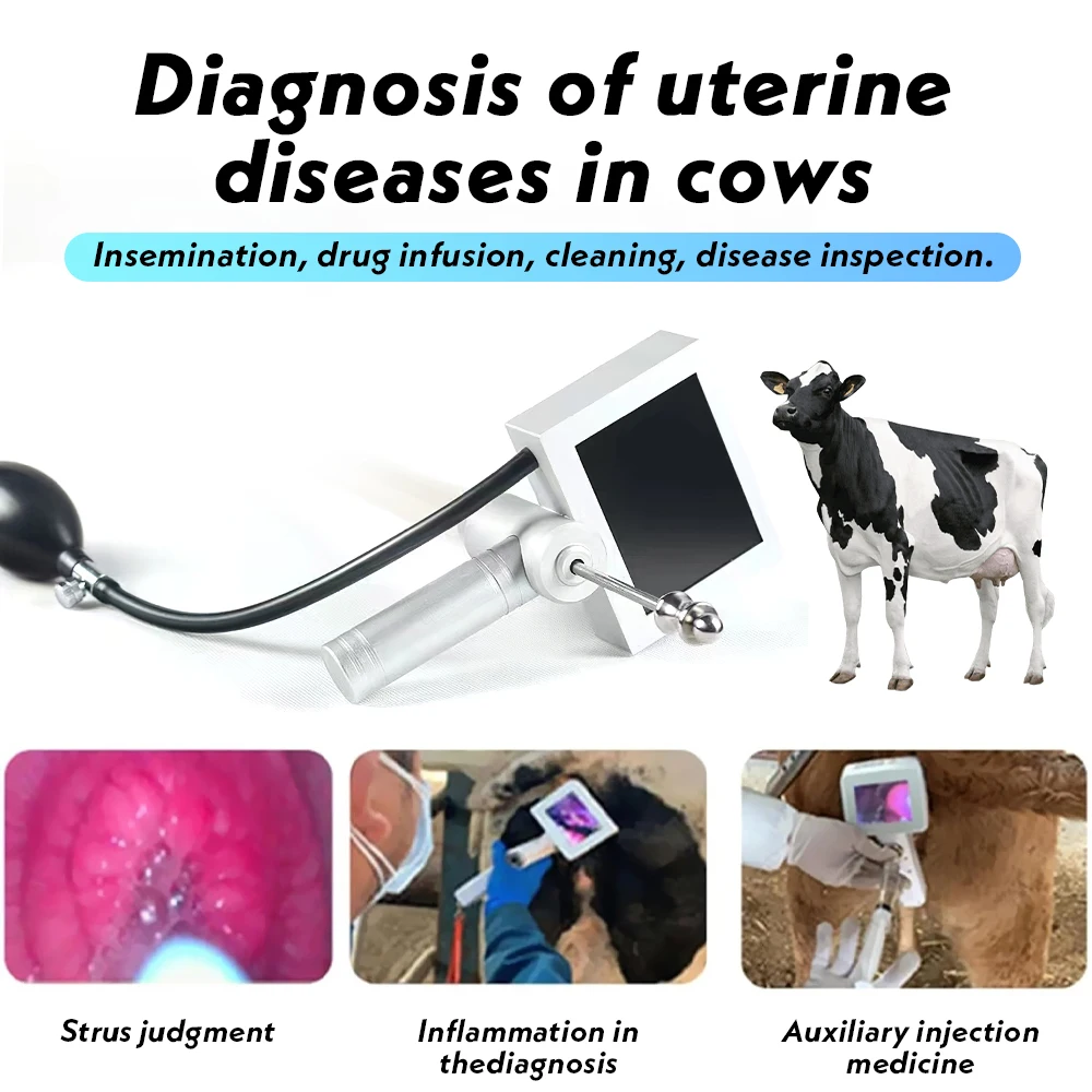 Veterinary Digital Artificial Insemination Gun Endoscope Sperm Insemination Tool