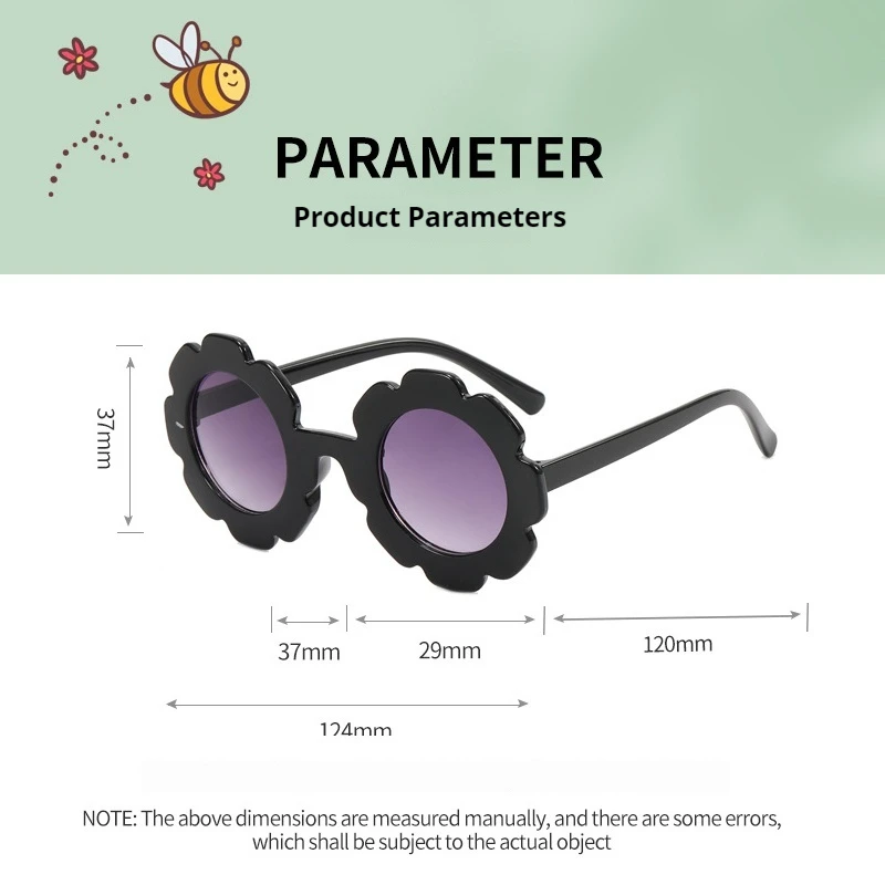 UV400 Multi colored classic sunflower sunglasses for children cute sun protection sunglasses for boys and girls