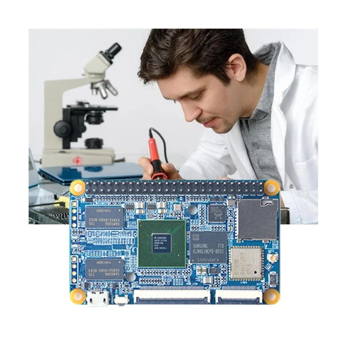 

CORE6818 Development Board S5P6818 -Core 1G+8G EMMC WiFi+BT Gigabit Ethernet Port Lubuntu Android 7.1.2 with