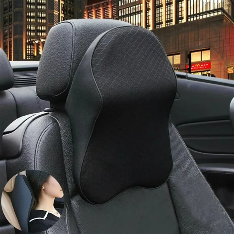 Car Seat Headrest Pillow Auto Memory Foam Car Neck Pillow Seat Head Support  Lumbar Support For Office Chair Cushion For Car Auto - Seat Supports -  AliExpress