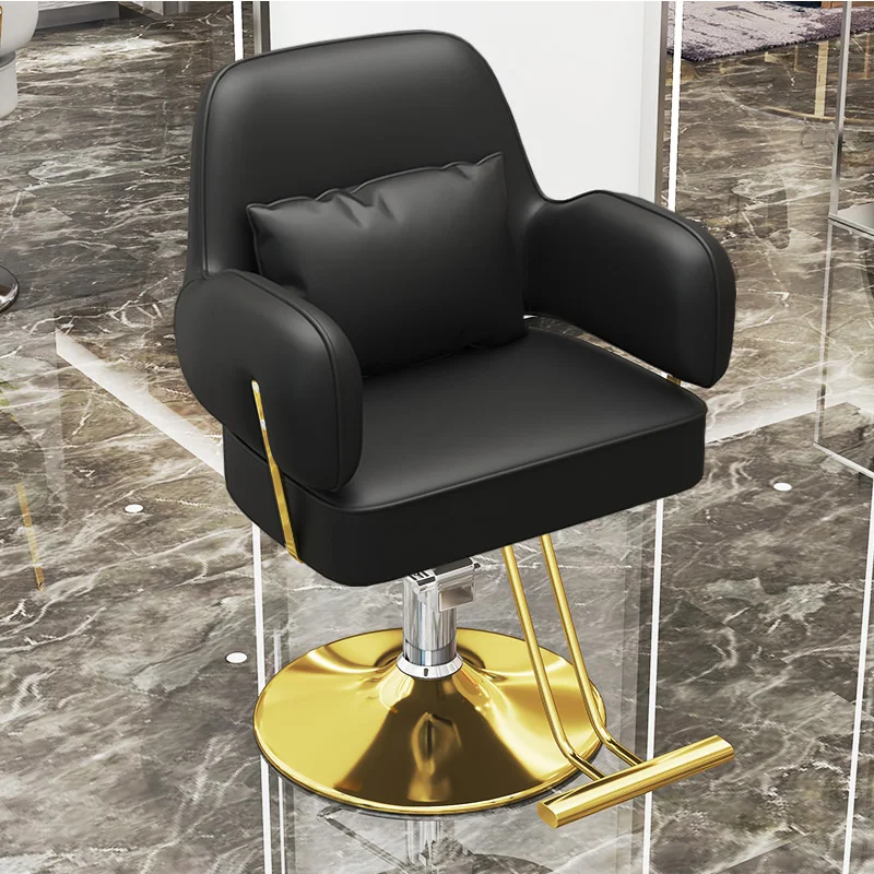 Beauty Workshop Barber Chair Makeup Hairdressing Cosmetic Swivel Styling Luxury Stool Saddle Swivel Hair Salon Chaise Furnitures saddle swivel barber chair makeup cosmetic styling stool barber chair pedicure adjustable cadeira de barbeiro garden furniture